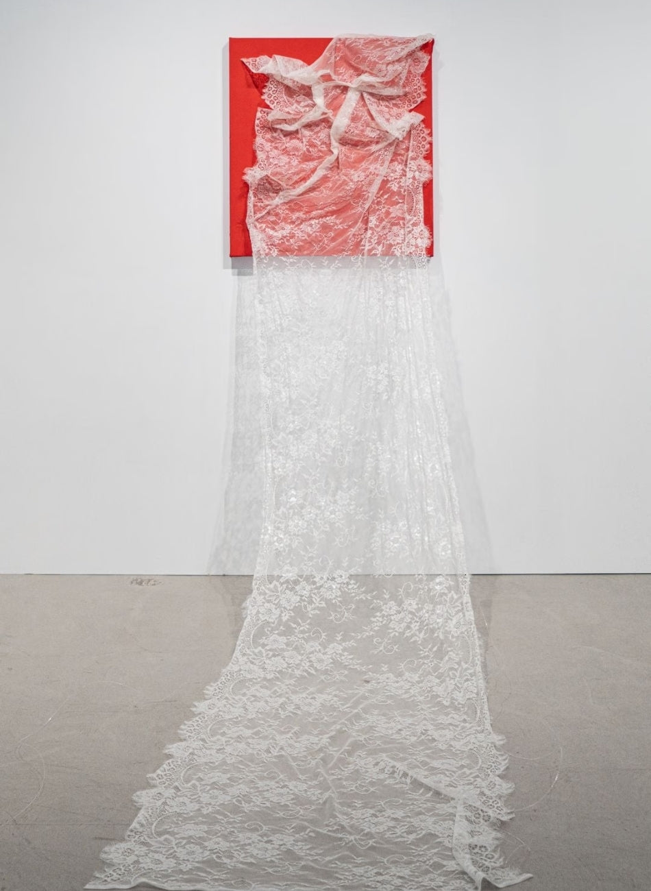 Hong Wai 洪慧: Hong Kong Express series, "Sunet" (蕾絲書法 – 夕)