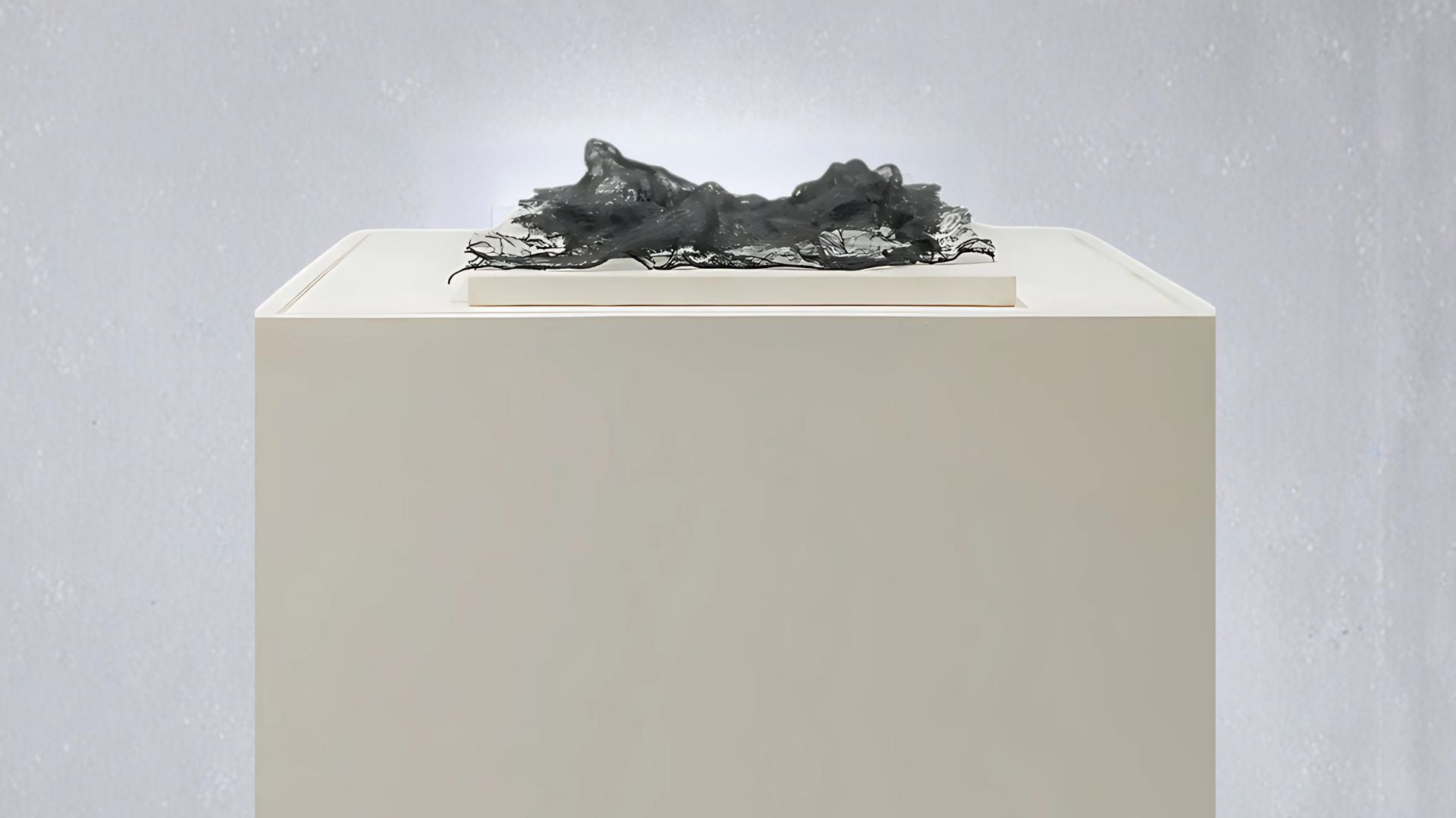 Hong Wai 洪慧: One Life One Dream series, "World" (蕾絲書法 – 吸納天地之氣) Triptych