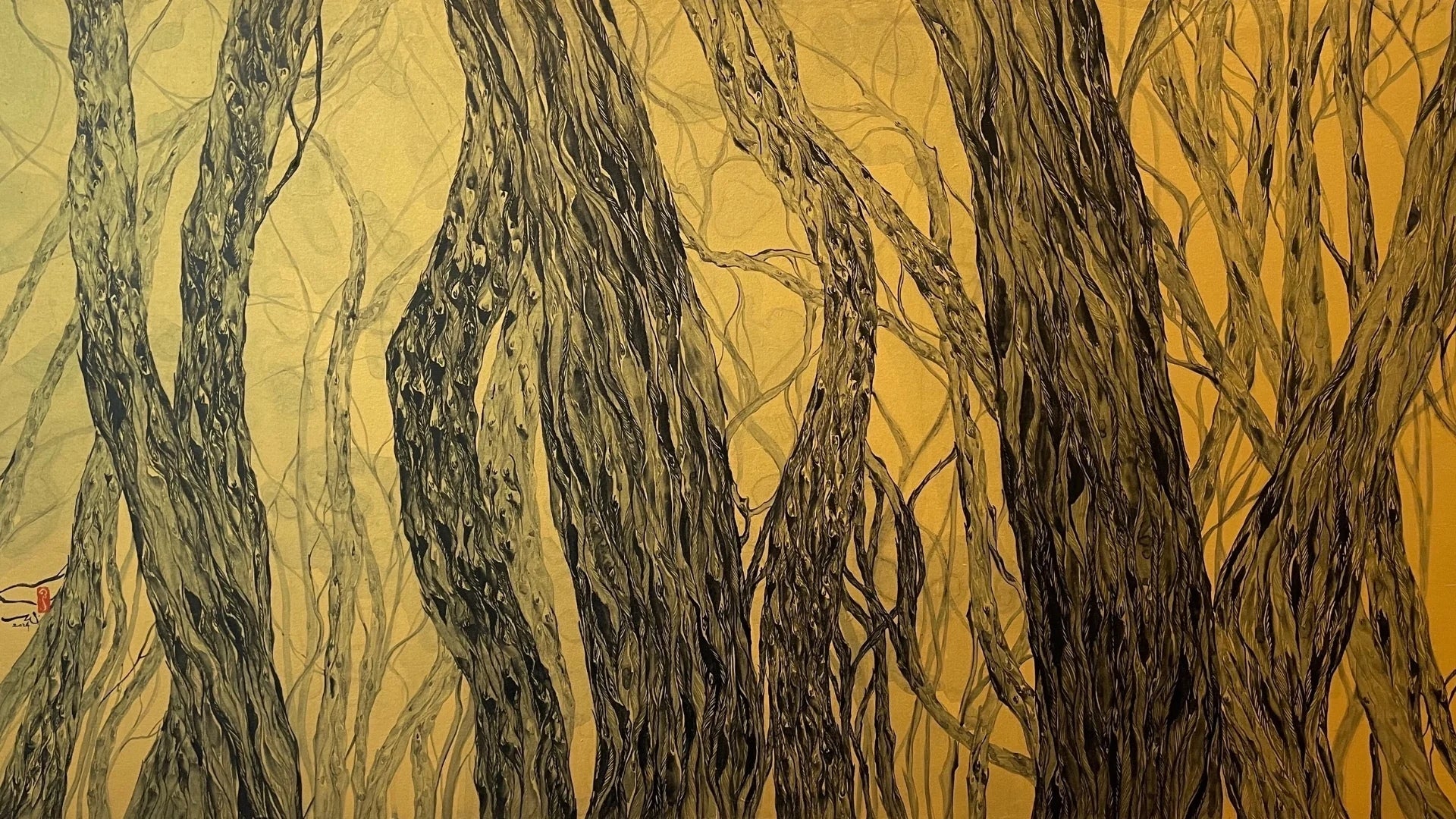 Hong Wai 洪慧: Moonlight series – Before sunrise I (月光森林--日出之前I)