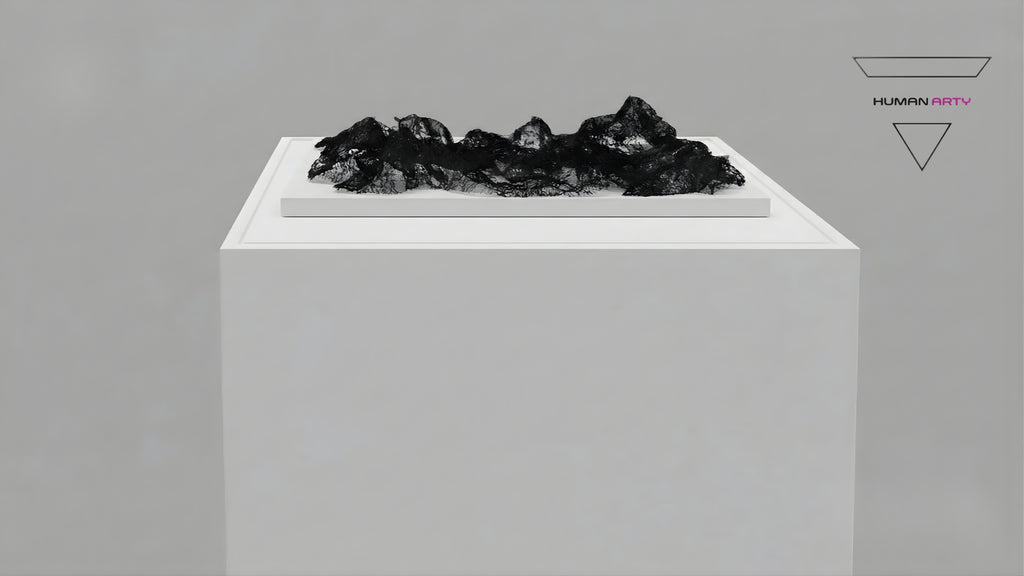 Hong Wai 洪慧: One Life One Dream series, "Realm" (蕾絲書法 —境)