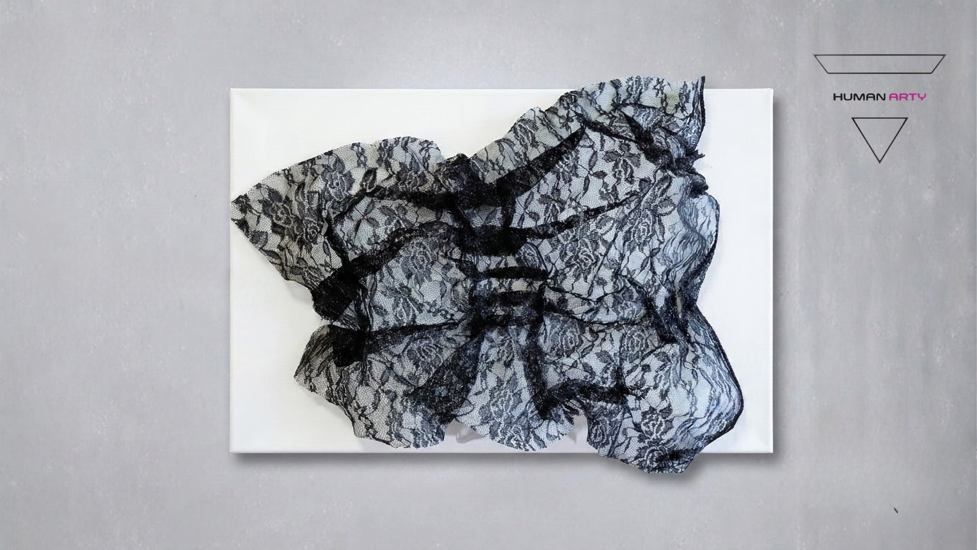 Hong Wai 洪慧: One Life One Dream series, "Realm" (蕾絲書法 —境)