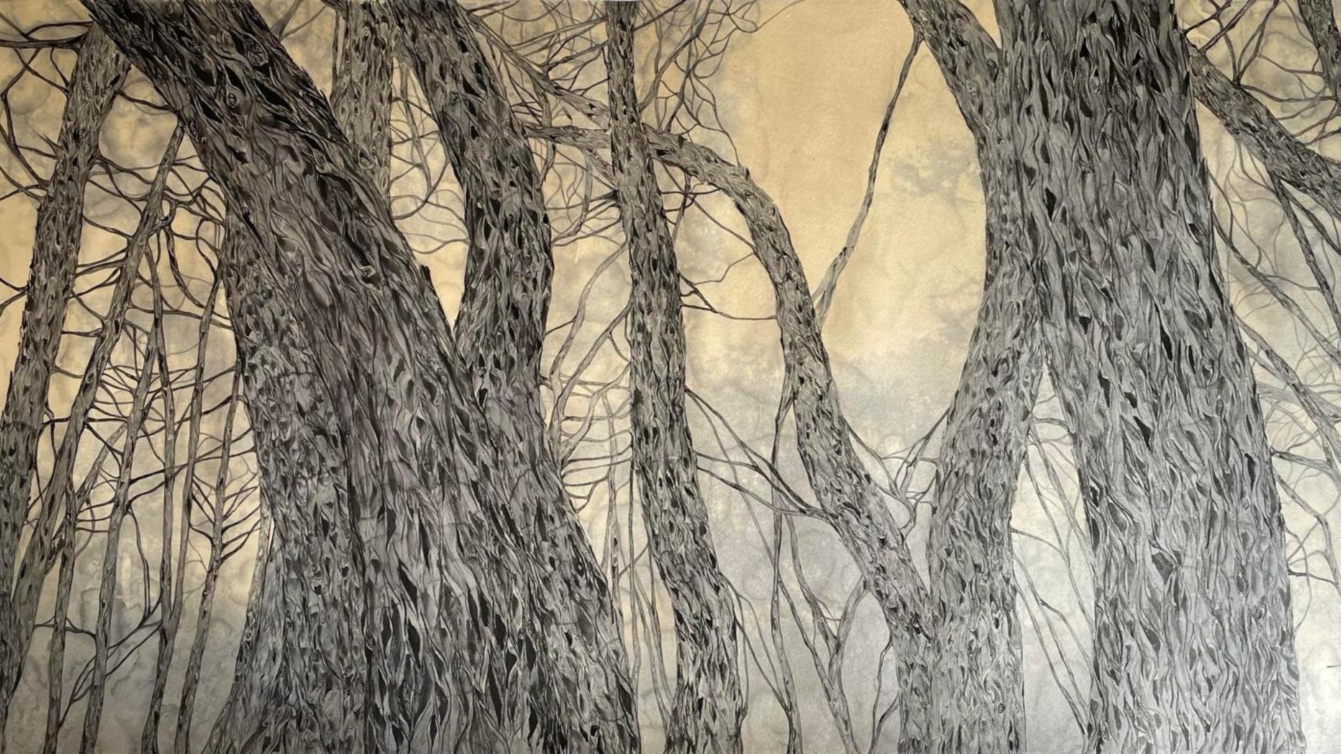 Hong Wai 洪慧: Moonlight series – Before sunrise V (月光森林--日出之前V)